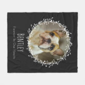 Couverture Polaire Chien Memorial Animaux de compagnie Perdre Keepsak (Devant (Horizontal))