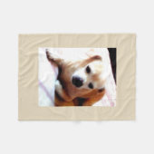 Couverture Polaire Chien mignon (Devant (Horizontal))