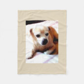 Couverture Polaire Chien mignon (Devant)