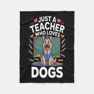 Couverture Polaire Chien Mignon À L'école