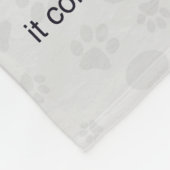 Couverture Polaire Chien noir de chiwawa mon soleil (Coin)