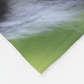 Couverture Polaire Chien noir et blanc à la frontière (Coin)