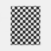 Couverture Polaire Chien noir et blanc Paw (Devant)