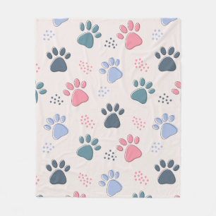 Couverture Polaire Chien Paws Animal Cute Pet Pis Pour Animaux Cadeau