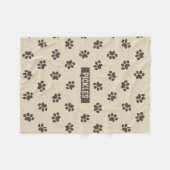 Couverture Polaire Chien Paws Fleece Doggie Blanket, Petite (Devant (Horizontal))