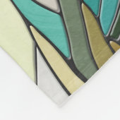 Couverture Polaire Chien Rottweiler - art de la mosaïque (Coin)