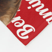 Couverture Polaire Chien Saint-Bernard avec motif de nom Noël (Coin)
