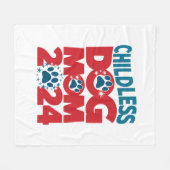 Couverture Polaire Chien sans enfants Maman Chien Dame Voter Chien Pa (Devant (Horizontal))