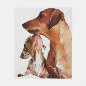 Couverture Polaire Chien Saucisse Chien Chien Chien Chiens 7 Semaines (Devant)