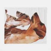 Couverture Polaire Chien Saucisse Chien Chien Chien Chiens 7 Semaines (Devant (Horizontal))
