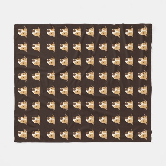 Couverture Polaire Chien taureau (Devant (Horizontal))