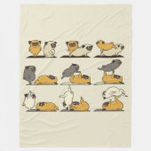 Couverture Polaire Chien-taureaux français Pots de Yoga | Amateurs de (Devant)