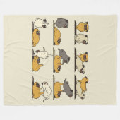 Couverture Polaire Chien-taureaux français Pots de Yoga | Amateurs de (Devant (Horizontal))