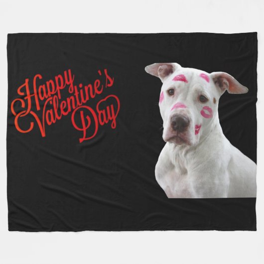 COUVERTURE POLAIRE CHIEN VALENTINE (Devant (Horizontal))