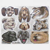Couverture Polaire Chiens (Devant (Horizontal))