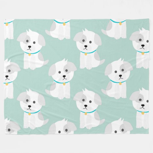 Couverture Polaire Chiens (Devant (Horizontal))