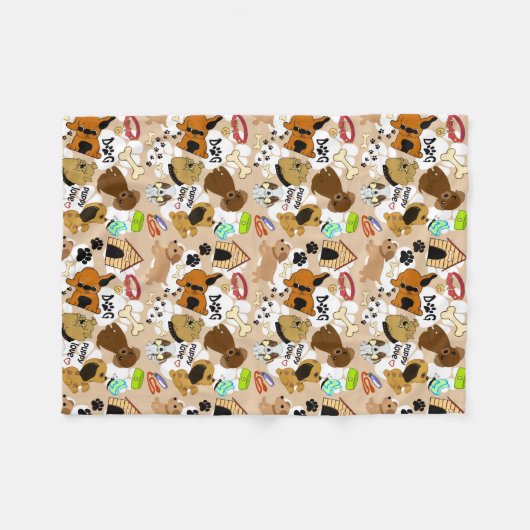 Couverture Polaire Chiens (Devant (Horizontal))