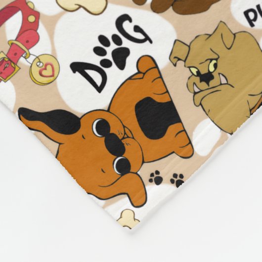 Couverture Polaire Chiens (Coin)