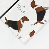 Couverture Polaire Chiens blancs nommés personnalisés de fox-hound (Coin)