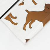 Couverture Polaire Chiens blancs nommés personnalisés de griffon de (Coin)