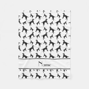 Couverture Polaire Chiens blancs nommés personnalisés de labrador