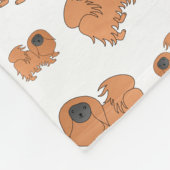 Couverture Polaire Chiens blancs nommés personnalisés de Pekingese (Coin)