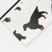 Couverture Polaire Chiens blancs nommés personnalisés de poseur de (Coin)