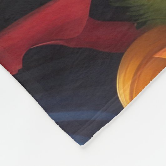 Couverture Polaire Chiens Bullmastiff Citrouille Halloween Drôle (Coin)