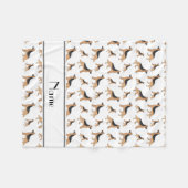 Couverture Polaire Chiens de berger allemand blancs nommés (Devant (Horizontal))