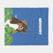 Couverture Polaire Chiens de berger australiens australiens Aussies F (Devant (Horizontal))