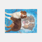 Couverture Polaire Chiens de berger australiens rouges - Australien (Devant (Horizontal))