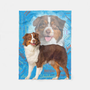 Couverture Polaire Chiens de berger australiens rouges - Australien