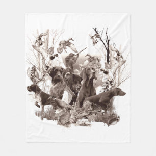 Couverture Polaire Chiens de chasse, Chiens de pistolet, saison de ch