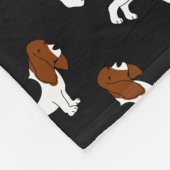 Couverture Polaire Chiens de chasse noirs nommés personnalisés de (Coin)