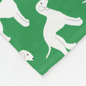 Couverture Polaire Chiens de chevrier vert nom personnalisé (Coin)