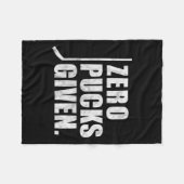 Couverture Polaire Chiens de Hockey Zéro Distressés (Devant (Horizontal))