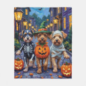 Couverture Polaire Chiens de Lowchen Costumes d'Halloween à l'essai o (Devant)