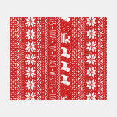 Couverture Polaire Chiens de Noël des Westis de Noël des Terriers bla (Devant (Horizontal))