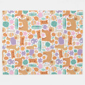 Couverture Polaire Chiens de Pâques et Traitements Motif (Devant (Horizontal))