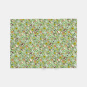 Couverture Polaire Chiens en vert (Devant (Horizontal))