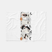 Couverture Polaire Chiens Fantômes Amoureux de les chiens Hommes Femm (Devant (Horizontal))