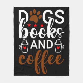 Couverture Polaire Chiens Livres Et Café