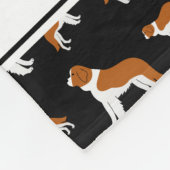 Couverture Polaire Chiens noirs nommés personnalisés de St Bernard (Coin)