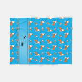 Couverture Polaire Chiens nommés faits sur commande de pembroke de (Devant (Horizontal))