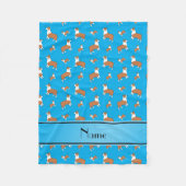 Couverture Polaire Chiens nommés faits sur commande de pembroke de (Devant)