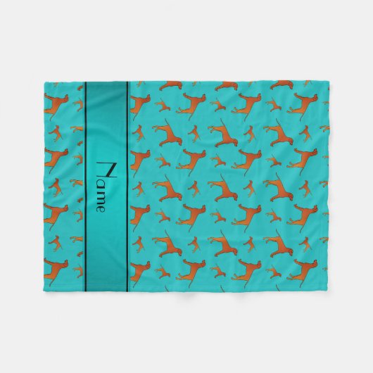 Couverture Polaire Chiens nommés faits sur commande de ridgeback de (Devant (Horizontal))