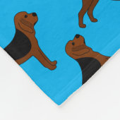 Couverture Polaire Chiens nommés personnalisés de limier de bleu de (Coin)