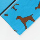 Couverture Polaire Chiens nommés personnalisés de Vizsla de bleu de (Coin)
