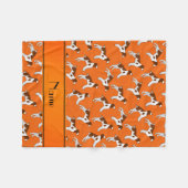 Couverture Polaire Chiens oranges nommés personnalisés d'épagneul de (Devant (Horizontal))