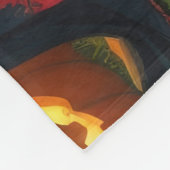 Couverture Polaire Chiens rouges irlandais Citrouille Halloween Funny (Coin)